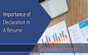 What is the Importance of Declaration in A Resume getsocialguide