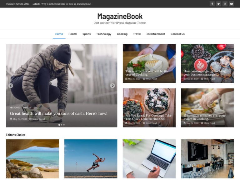 Free Magazine WordPress Themes & Templates 2020