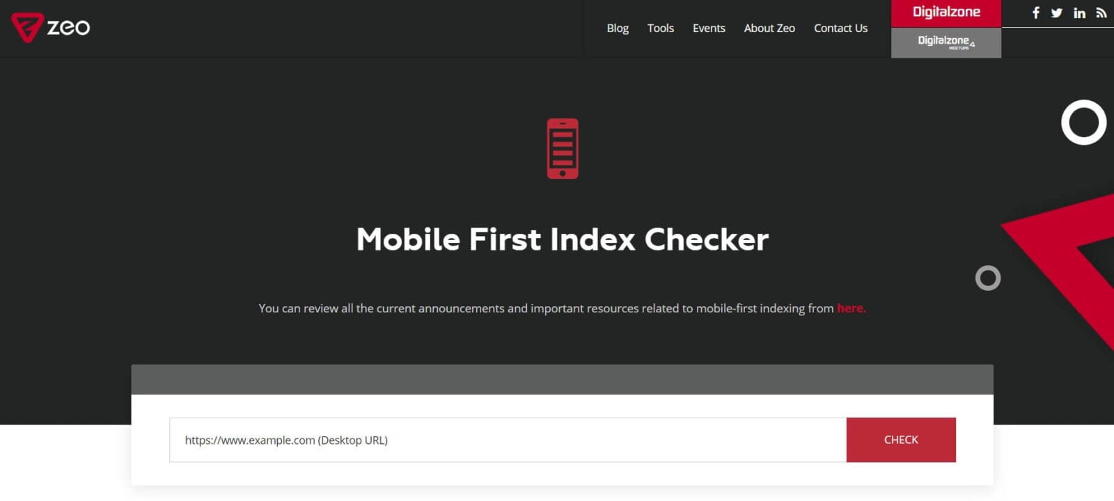Mobile First Index Checker - SEO Tool