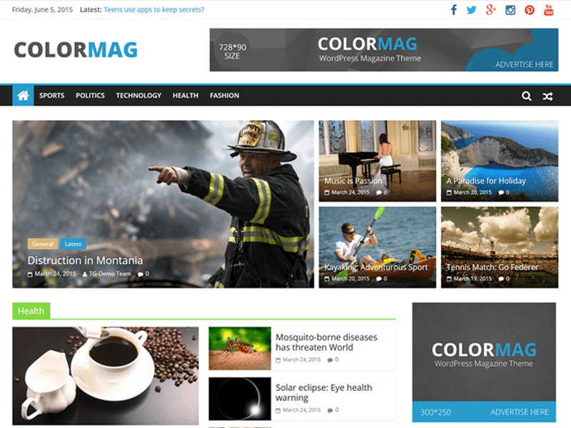 Free Magazine WordPress Themes & Templates 2020