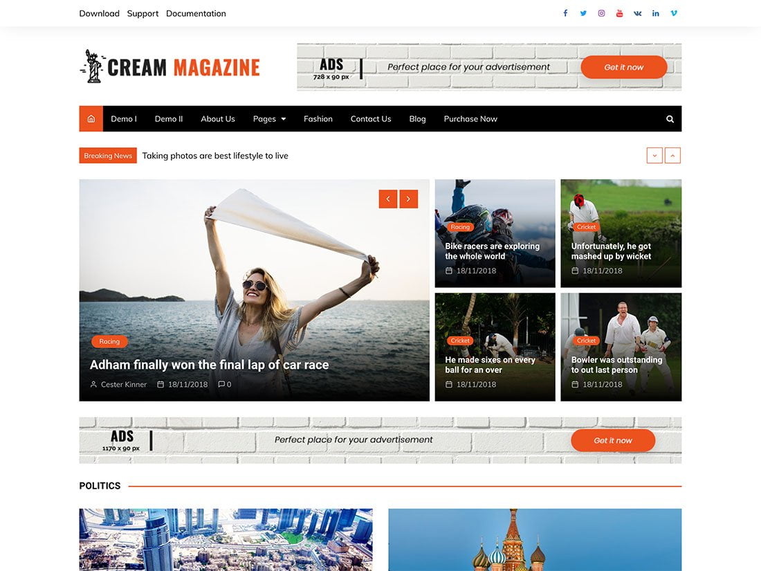 Free Magazine WordPress Themes & Templates 2020