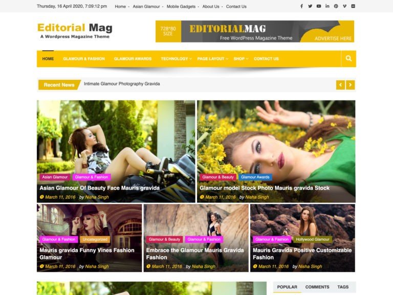 Free Magazine WordPress Themes & Templates 2020