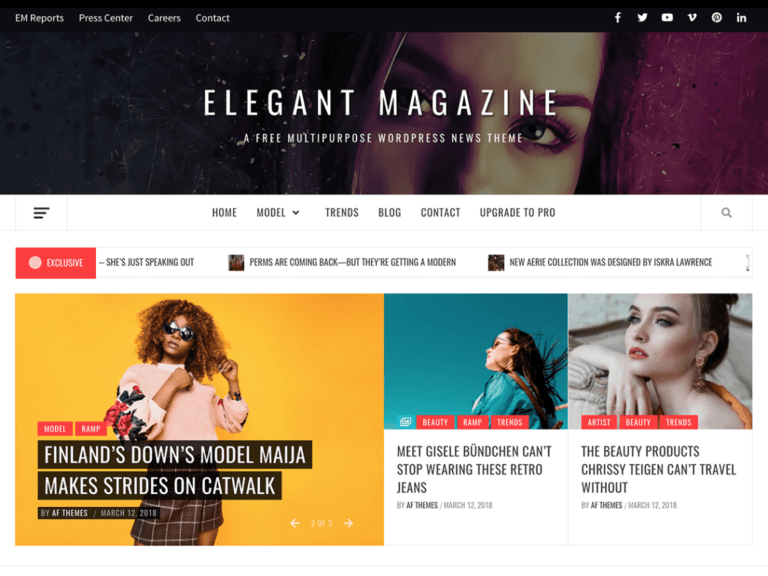 Free Magazine WordPress Themes & Templates 2020