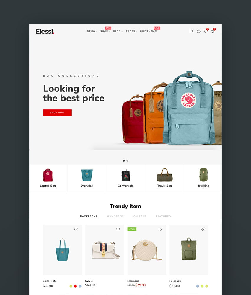 Elessi 20 - Responsive Shopify Theme