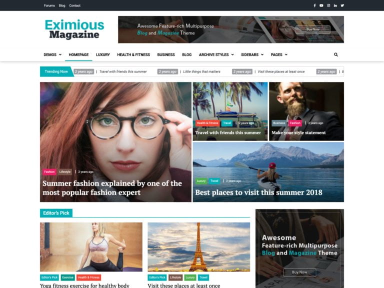 Free Magazine WordPress Themes & Templates 2020 » WordPress Tips And ...