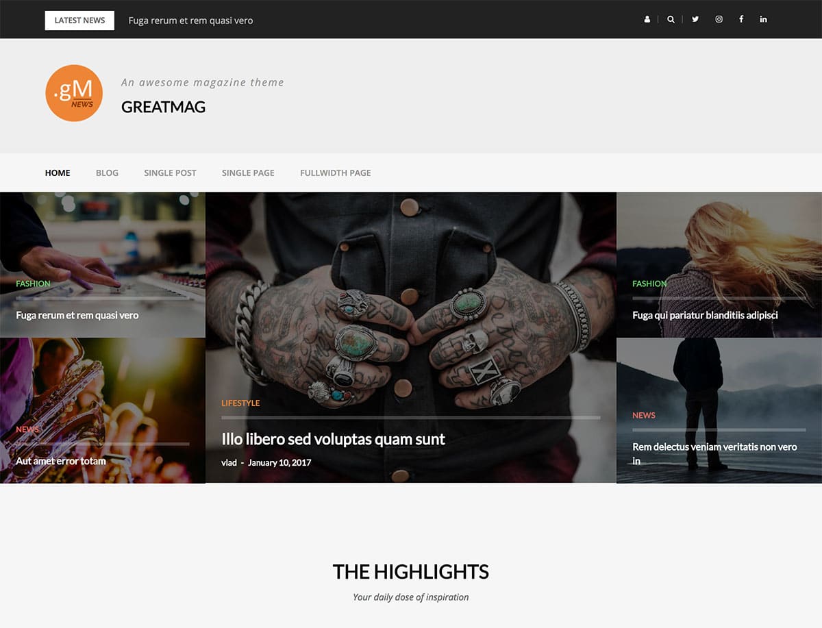 Free Magazine WordPress Themes & Templates 2020