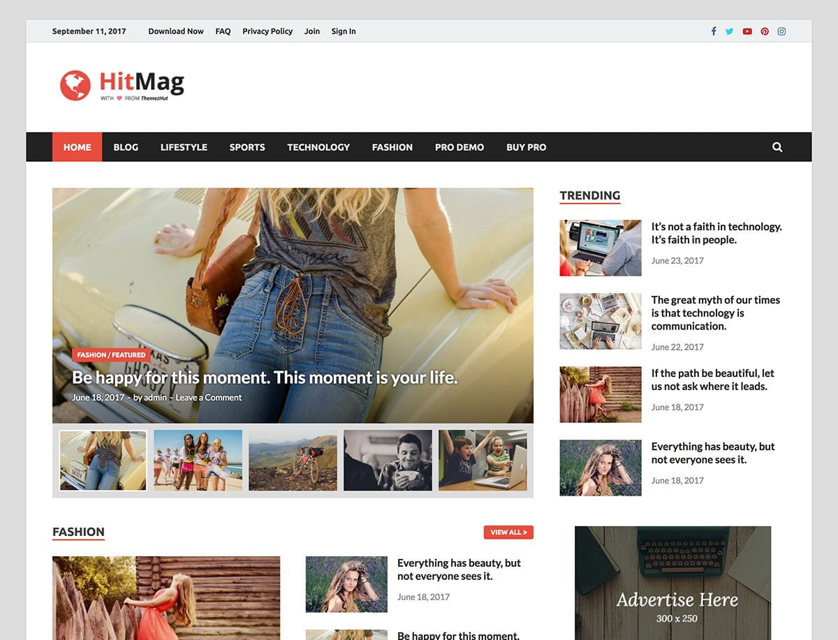 Free Magazine WordPress Themes & Templates 2020