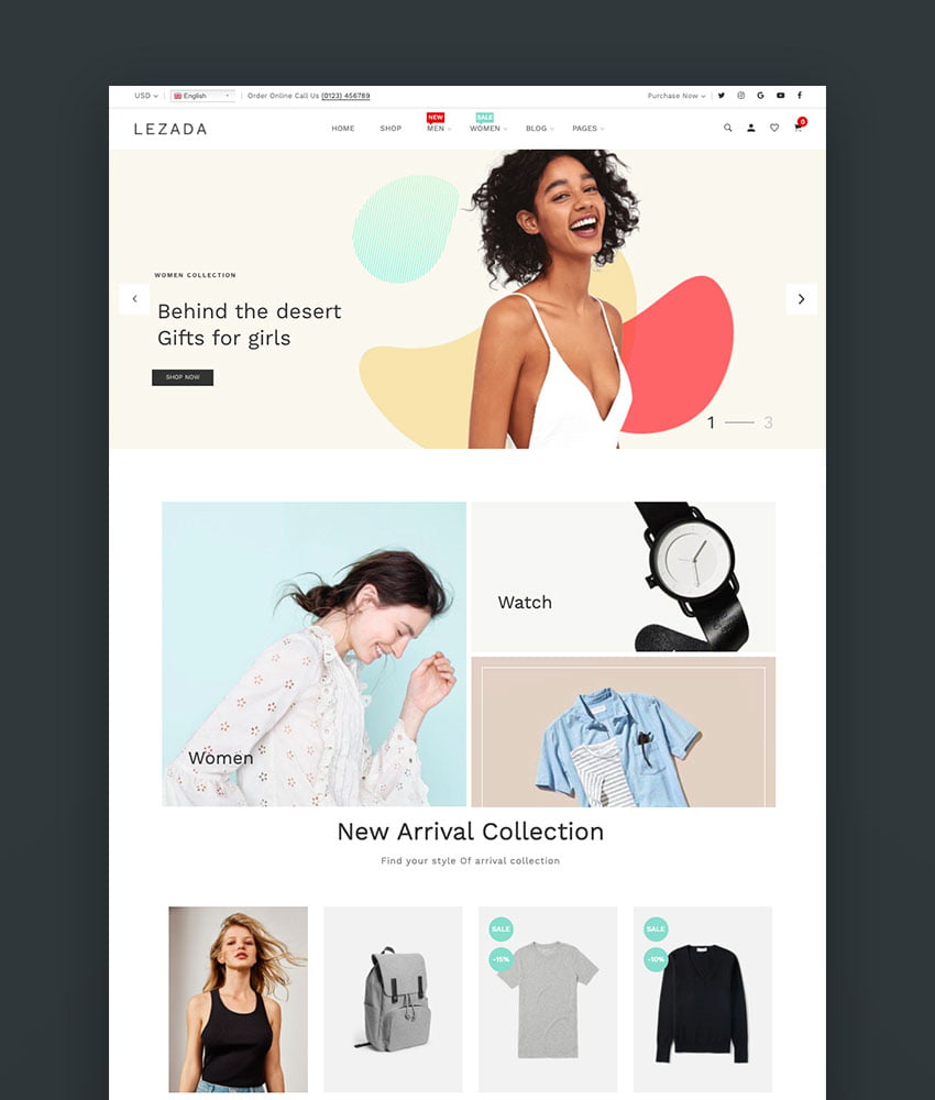 Lezada - Multipurpose Shopify Theme