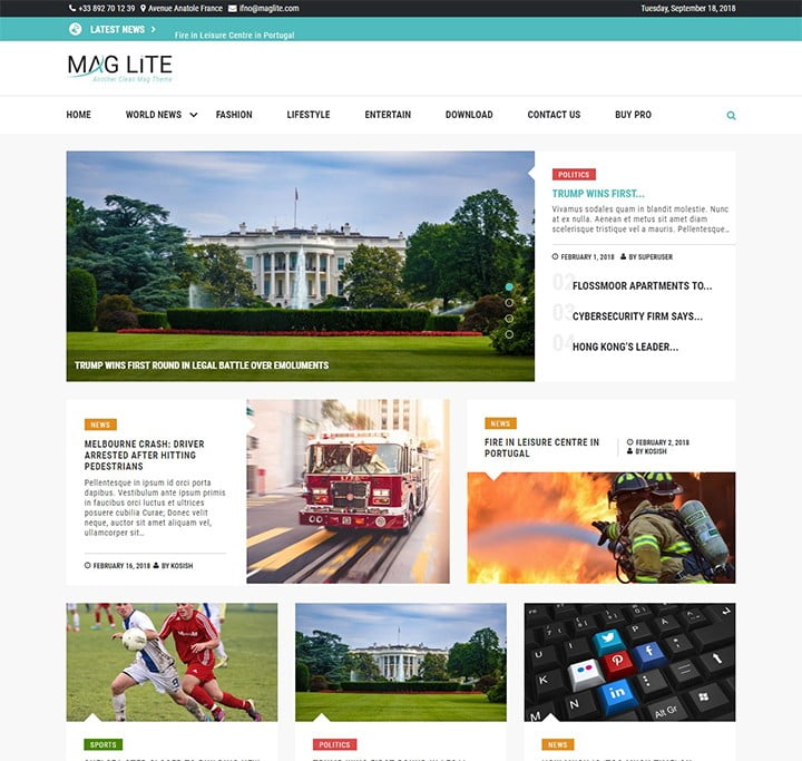 mag lite free wordpress magazine theme