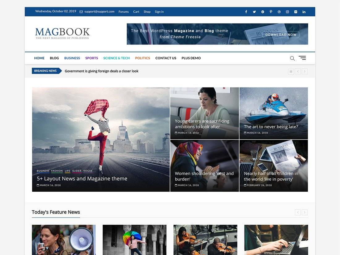 Free Magazine WordPress Themes & Templates 2020