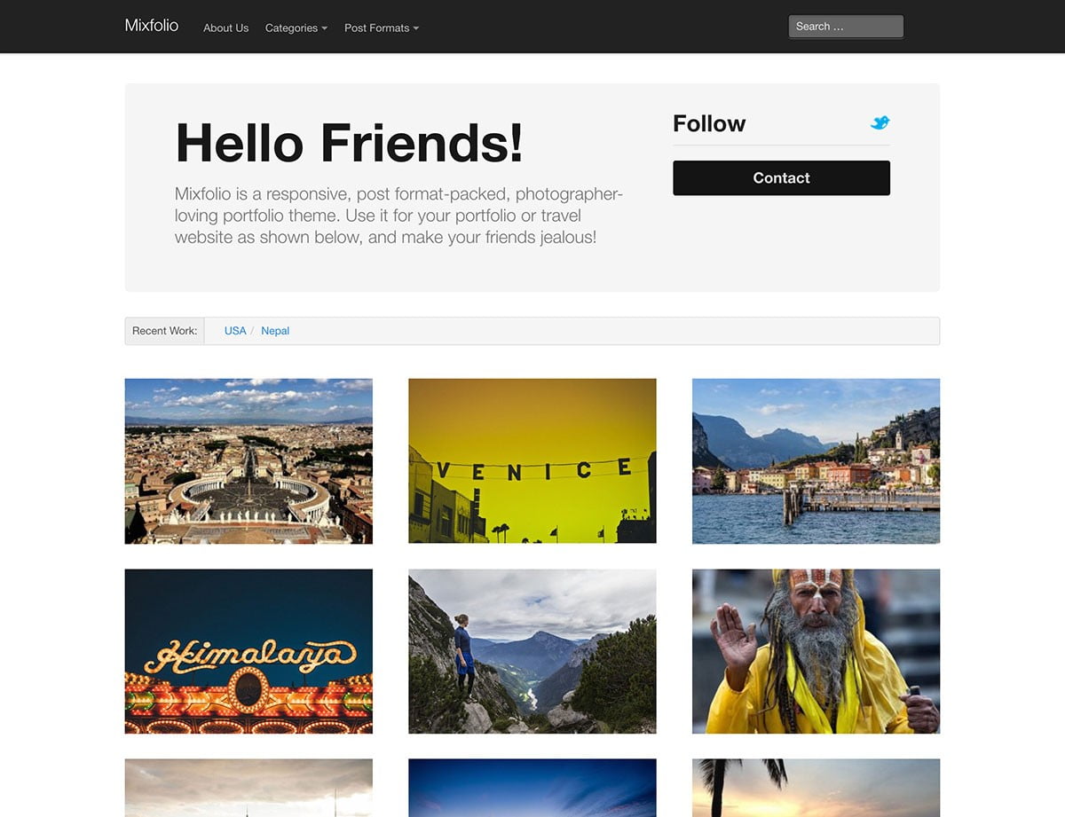 mixfolio-free-portfolio-theme