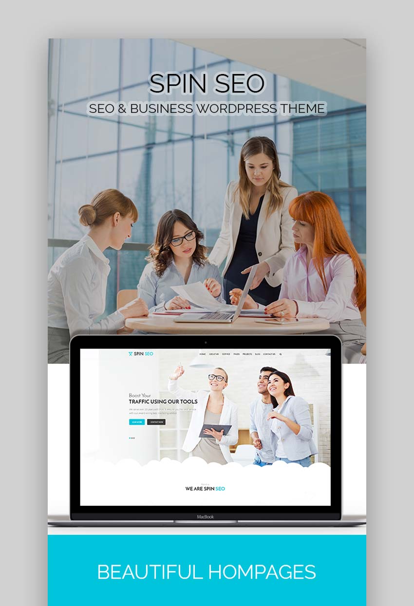 SPIN SEO - SEO Business WordPress Theme