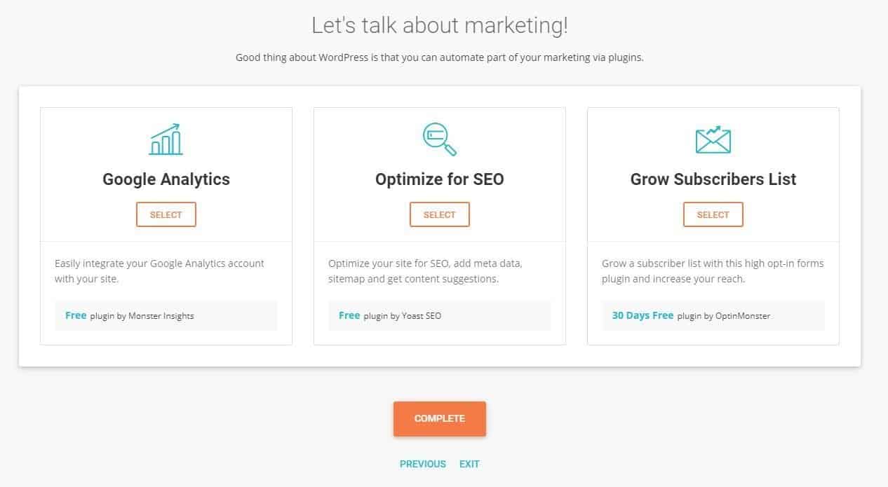 siteground marketing analytics wordpress