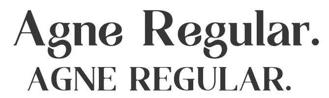 Agne Regular free serif font