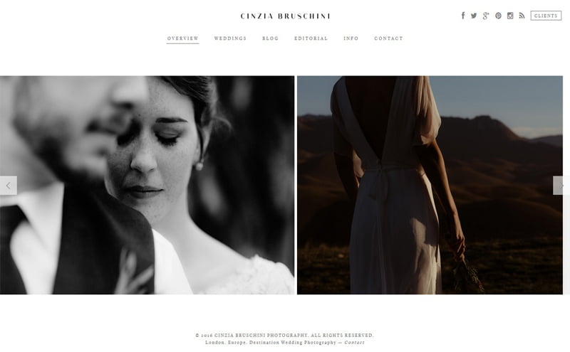 Best Photography Websites // Cinzia Bruschini
