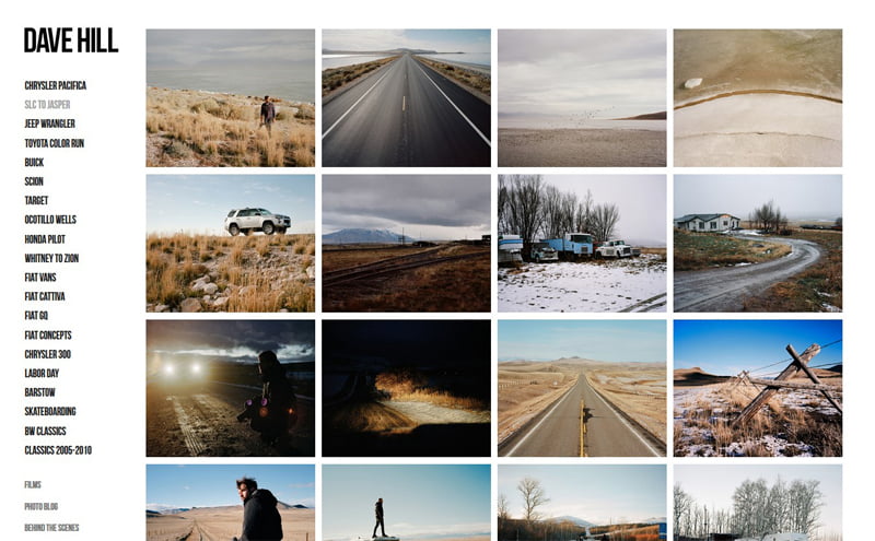 Best Photography Websites // Dave Hill Photo