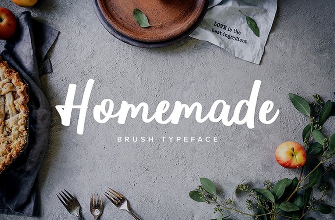 Homemade Brush Typeface