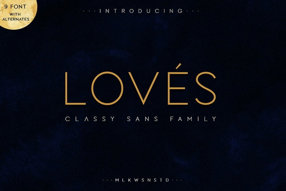 Loves - Free Classy Sans Serif Font