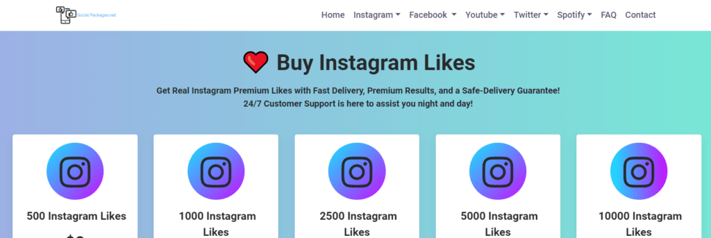 Social Packages - best site to buy instagram likes