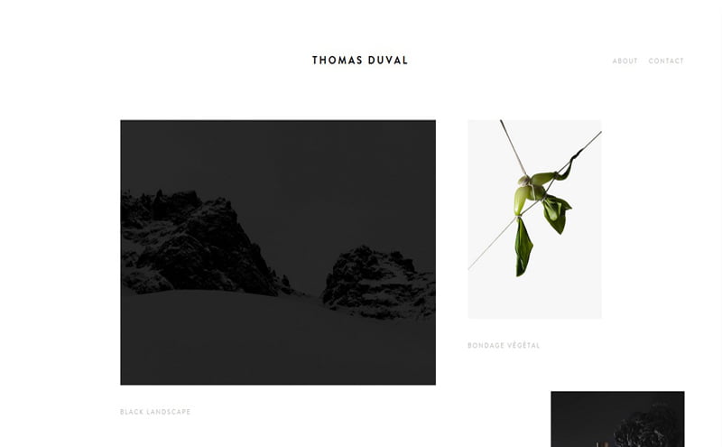 Best Photography Websites // Thomas Duval