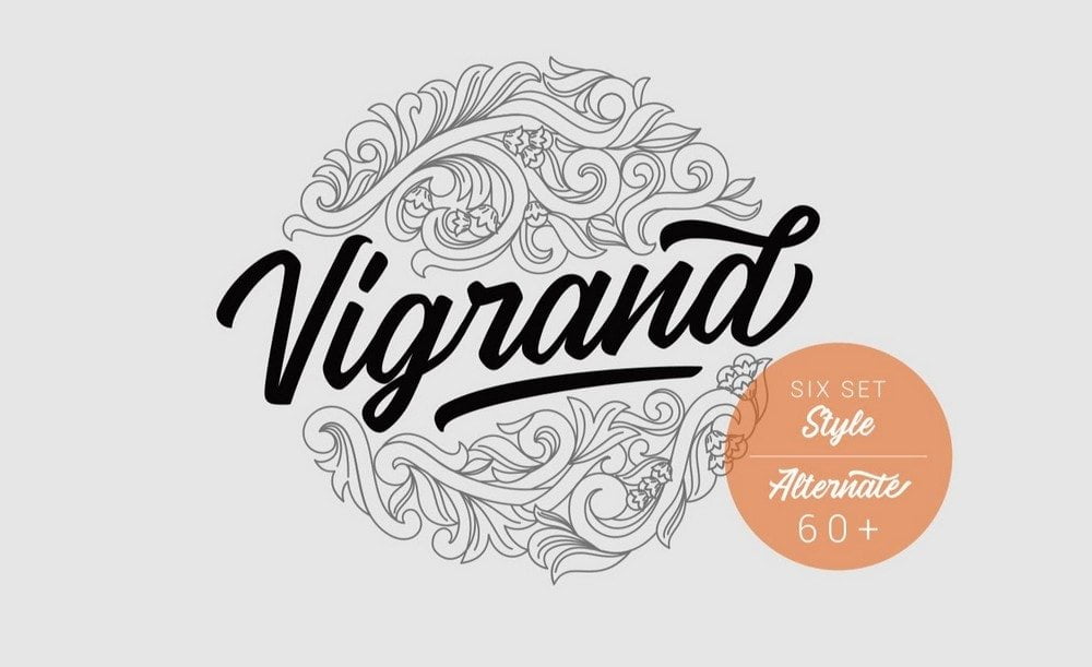 Vigrand - Free Vintage Script Font