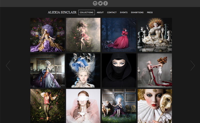 Best Photography Websites // Alexia Sinclair