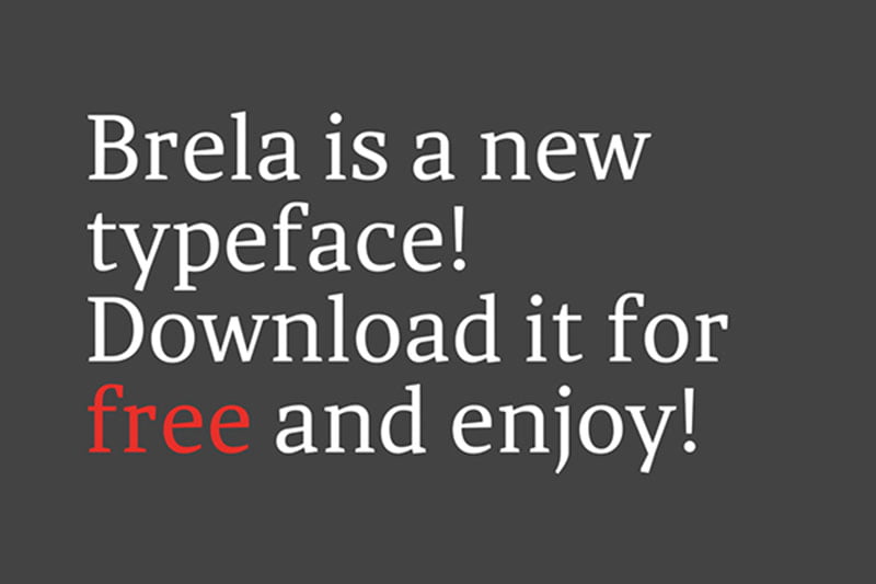 Brela Free Fonts for Commercial Use