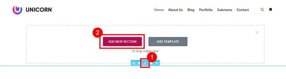 New Section Steps - Basic Elementor Plugin Tricks