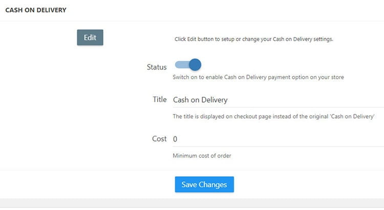 cash on delivery payment alidropship plugin