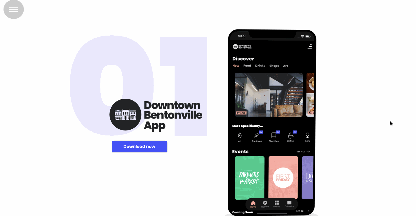 bentonville downtown app