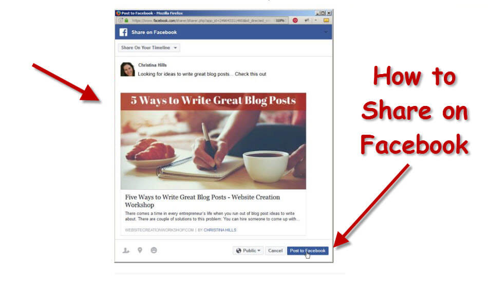 How To Create A Shareable Post on Facebook