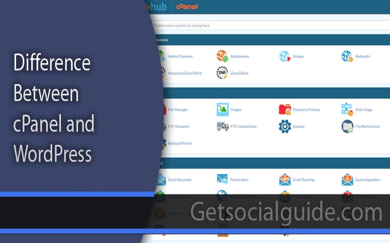 Difference Between cPanel and WordPress