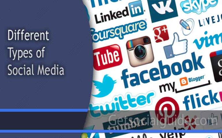 Social media icons representing different platforms like Facebook, Twitter, Instagram, LinkedIn