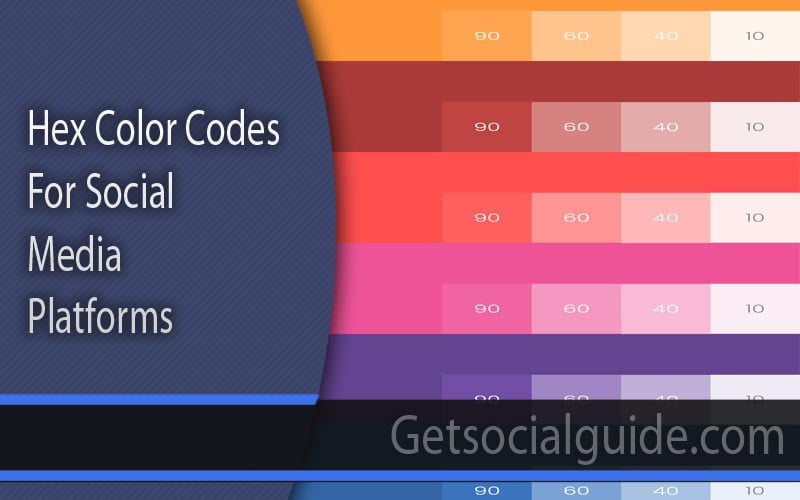 Hex Color Codes for Social Media Platforms