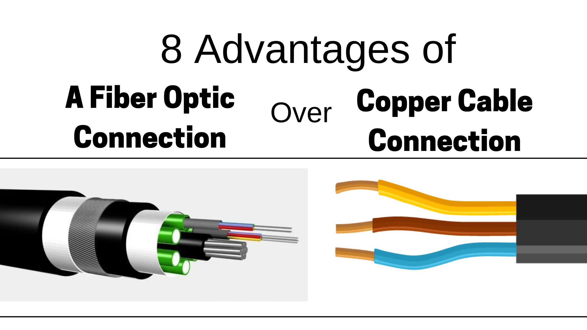 Advantages of a Fiber Optic Connection Over Copper Cable