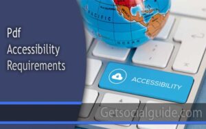 Pdf Accessibility Requirements