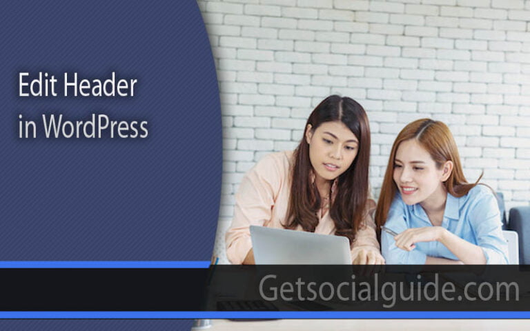 Edit Header in WordPress