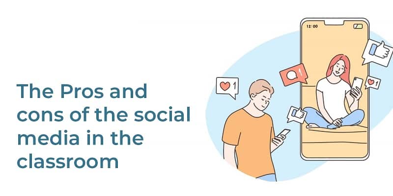 The Pros and cons of the social media in the classroom-min