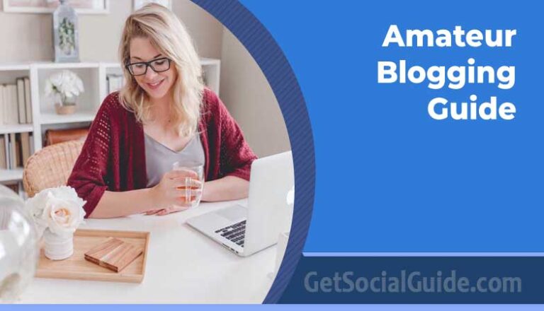 amateur blogging guide showing beginner blogger writing content and planning a blog