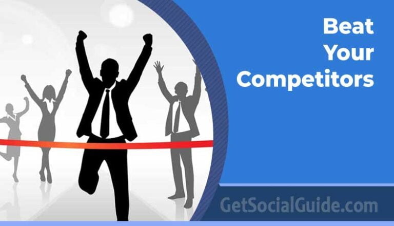 Silhouette of a businessman crossing a finish line, arms raised in victory, with other competitors behind him.