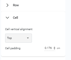 Vertically Align Text in Google Docs