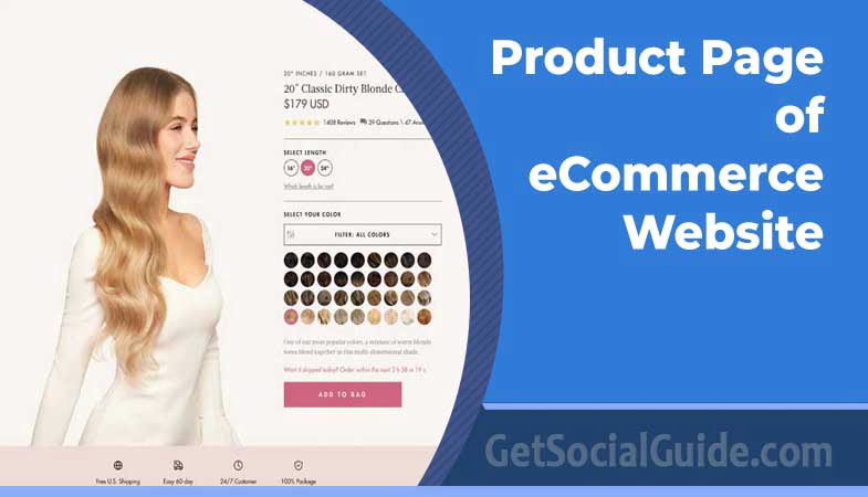 Product Page of eCommerce Website - getsocialguide