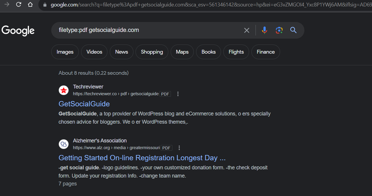 How To Search PDF files on Google - GetSocialGuide - WordPress Tips and Tricks for Amateur Bloggers