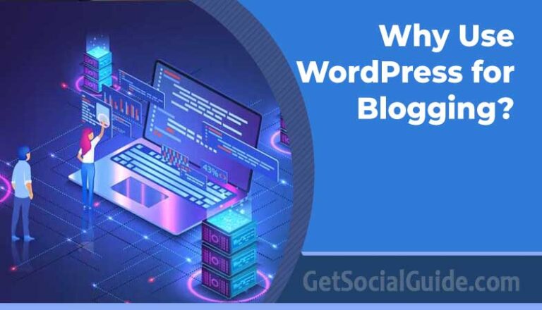 Infographic listing the top 5 reasons to use WordPress for blogging.