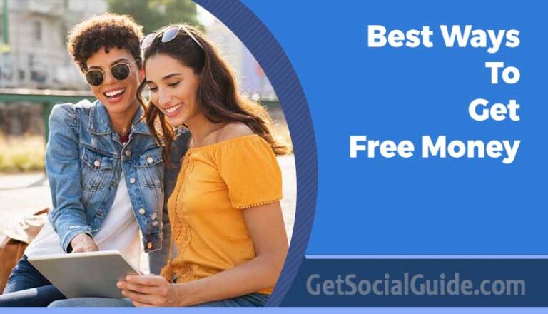 ways to get free money concept showing online earning, apps, cashback, and easy methods to earn extra cash quickly