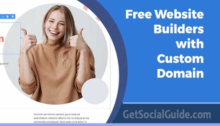 “Free website builders with custom domain for creating professional websites”