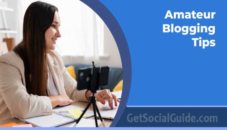 Amateur blogger in a cozy home office writing their first blog post on a laptop.