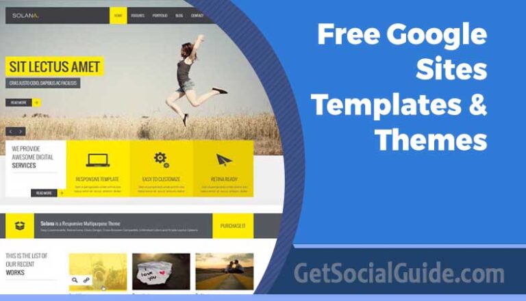 Free Google Sites Templates & Themes