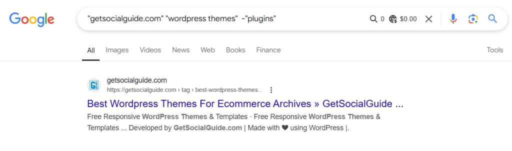 Exclude Words From Google Search Results - GetSocialGuide - WordPress Tips and Tricks for Amateur Bloggers