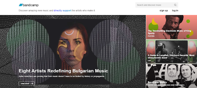 Audio Sharing Sites 3 Bandcamp artist dashboard showing music sales statistics